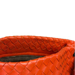 Bottega Veneta Sunset Orange Intrecciato Leather Hobo Tote