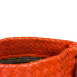 Bottega Veneta Sunset Orange Intrecciato Leather Hobo Tote