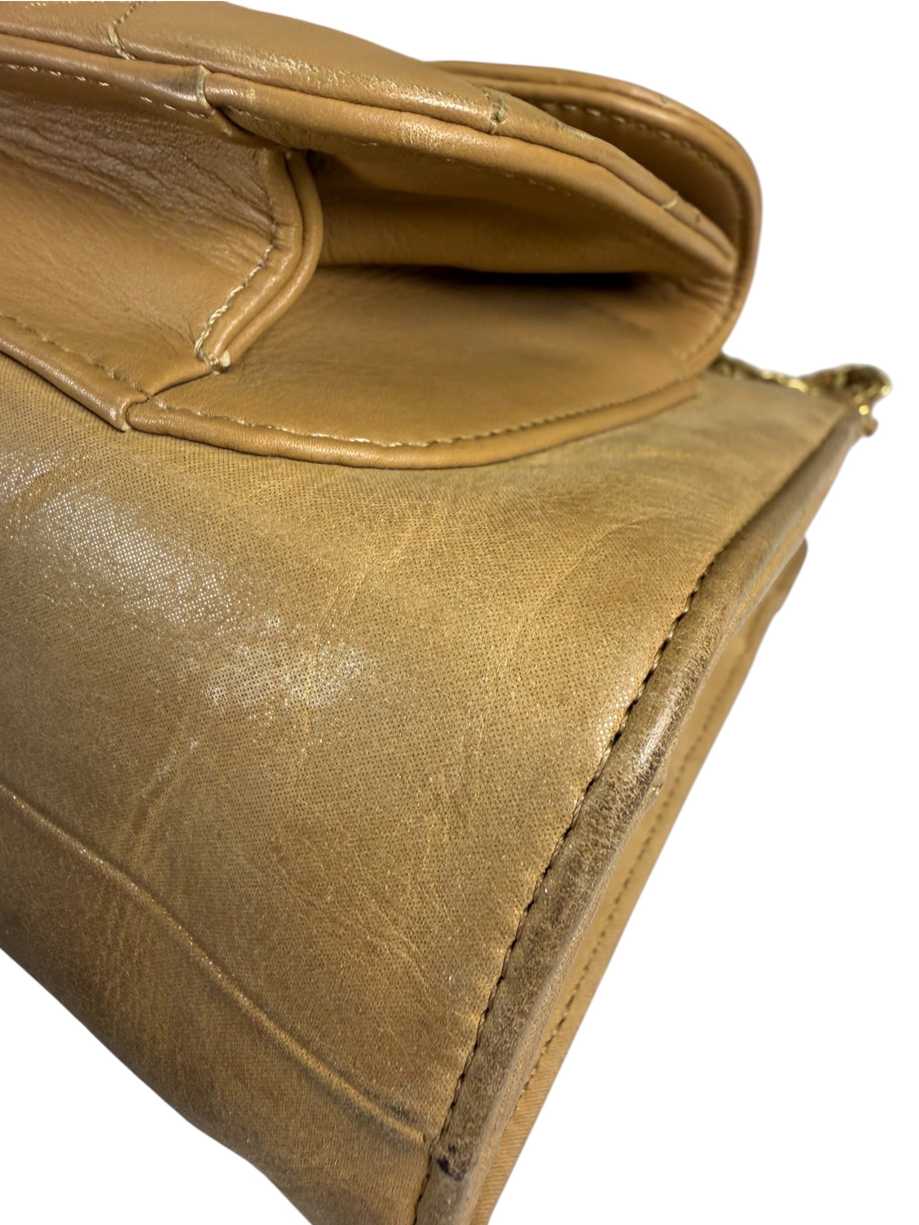 Chanel Brown Lambskin Front Pocket Shoulder Bag 2011