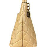 Chanel Caviar Quilted Medallion Tote Beige 2002 (Handle Wear)