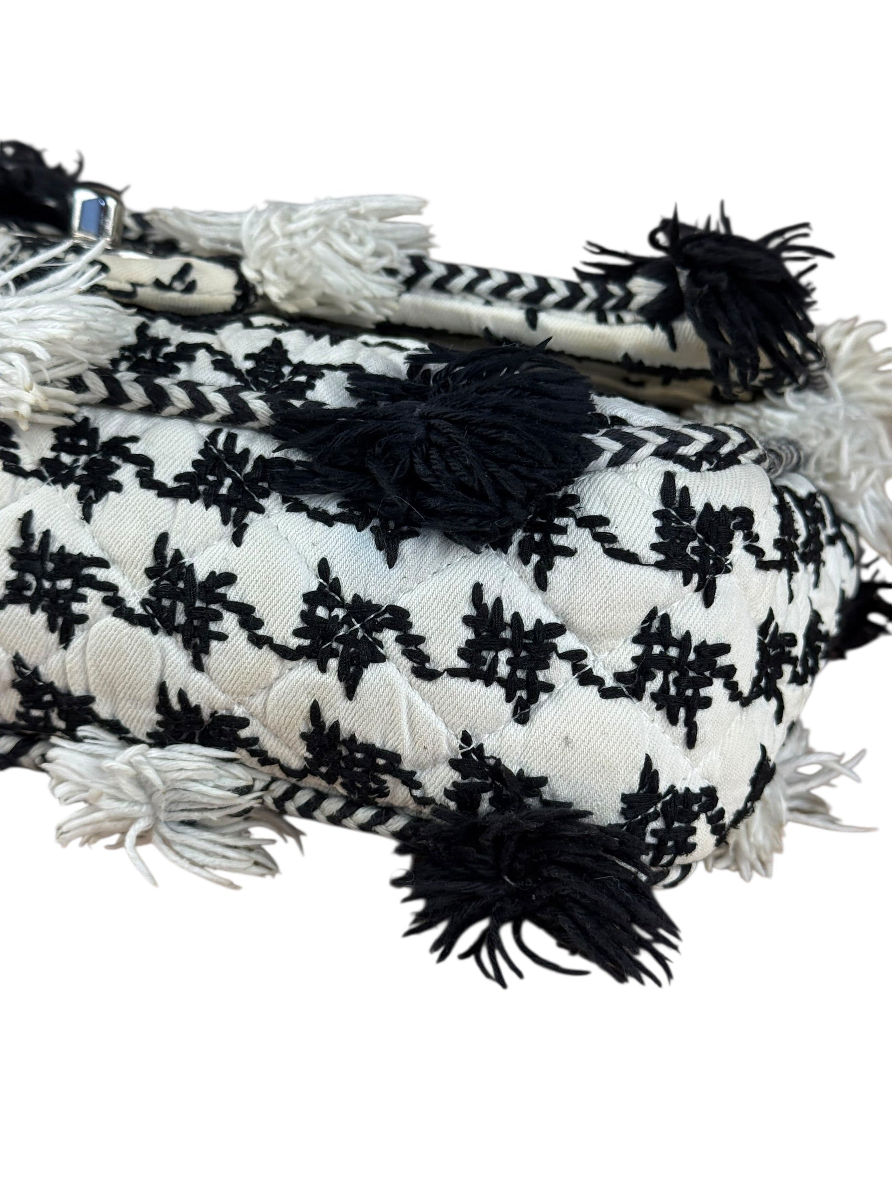 Chanel Tweed Woven Medium Classic Double Flap Bag 2014