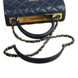 Chanel Navy Quilted Lambskin Small Trendy Flap Bag