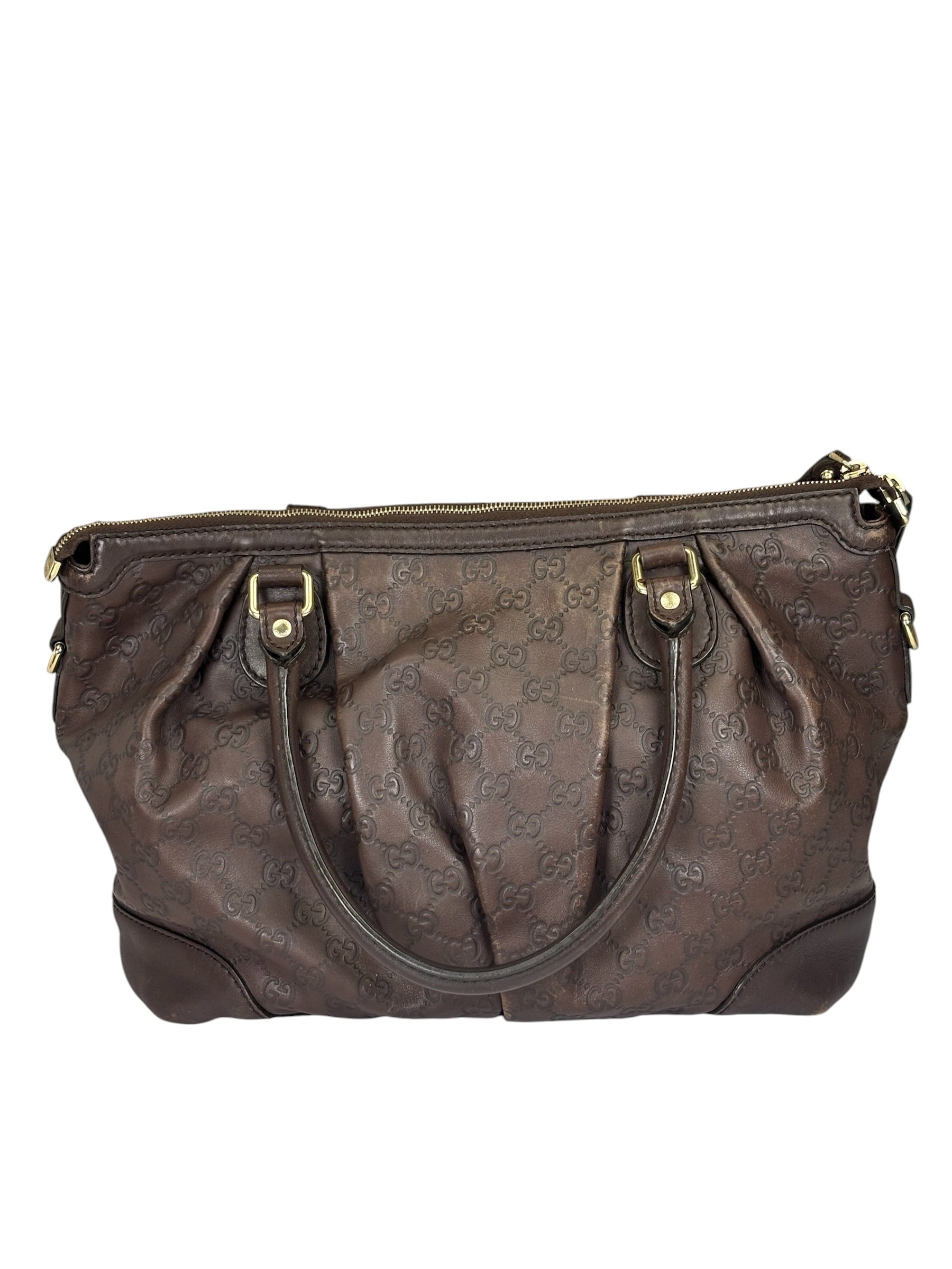 Gucci Brown GG Supreme Shoulder Bag