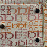 Burberry Blue Label Pink Multi Logo Bowler Bag