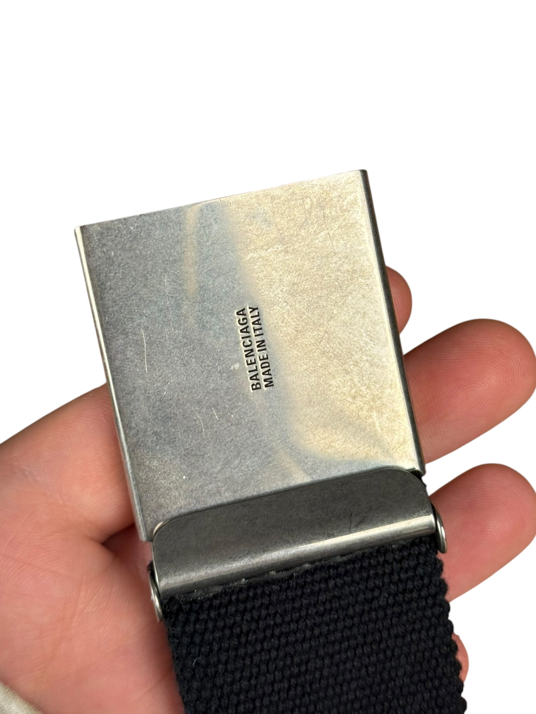 Balenciaga X Adidas Black Canvas Belt