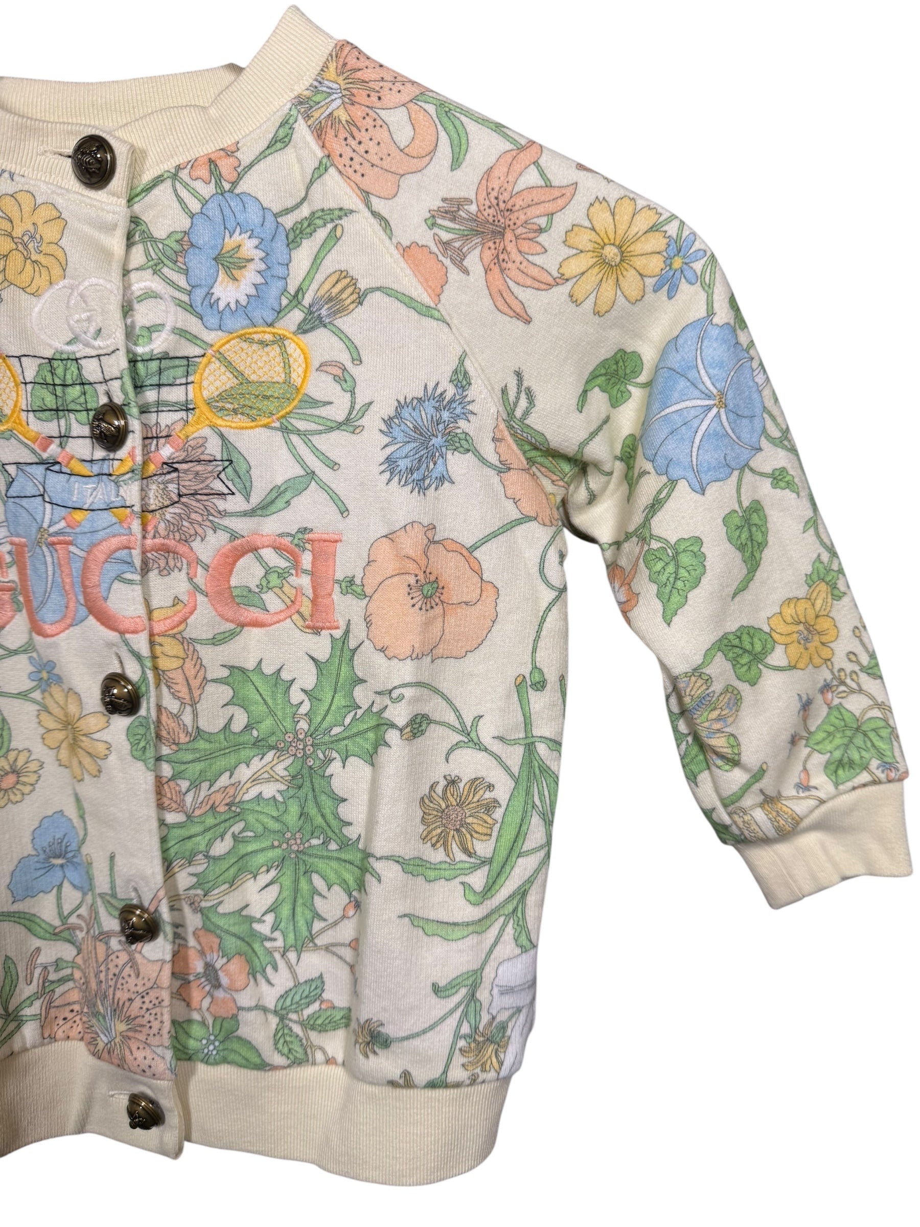 Gucci Floral Button-Up Cardigan