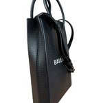 Balenciaga Black Mini Shopping Tote Phone Holder