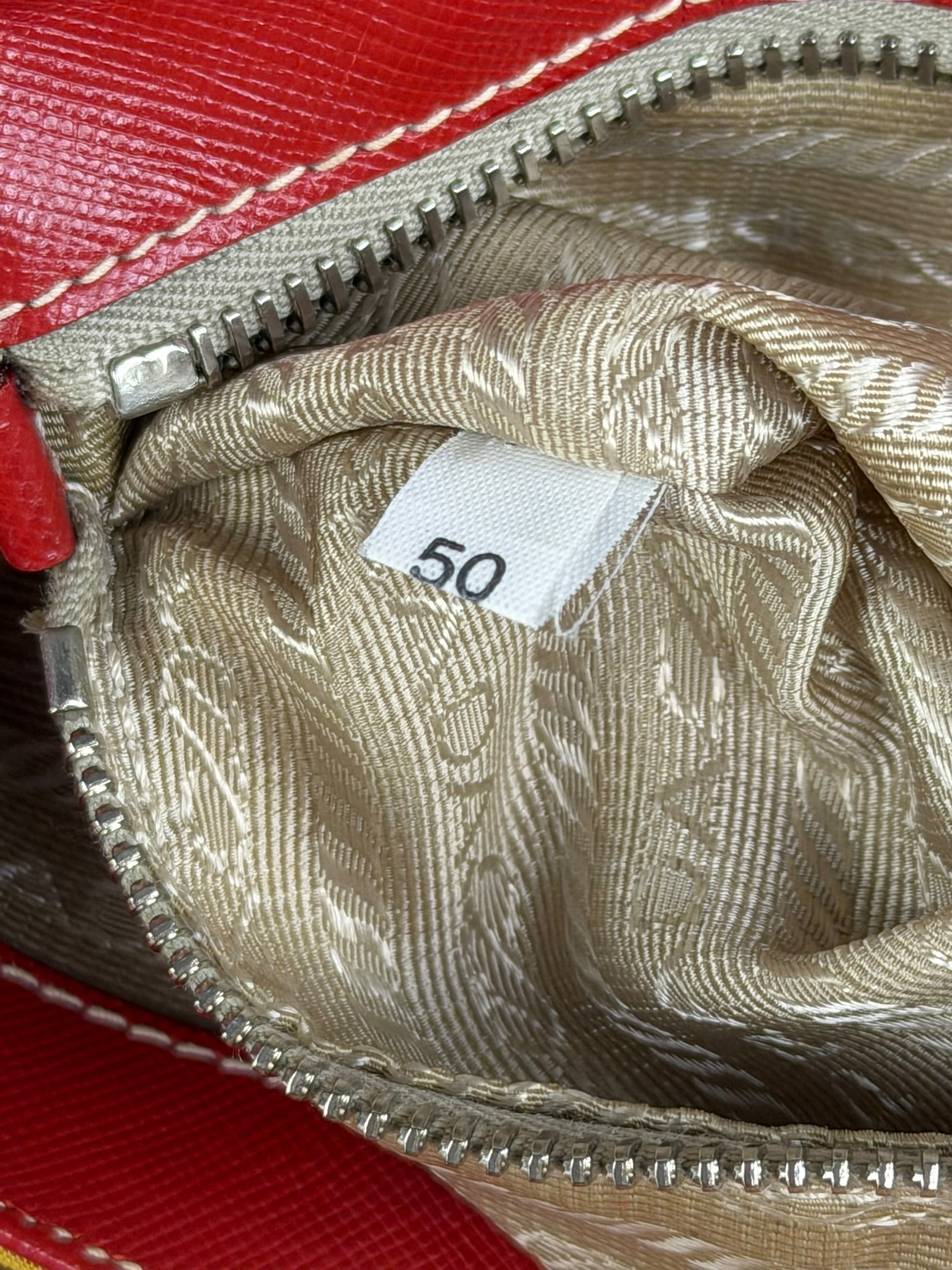 Prada Multicolor Nylon Leather Trim Shoulder Bag