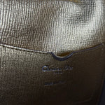 Christian Dior Diorever Gold Leather Clutch Bag