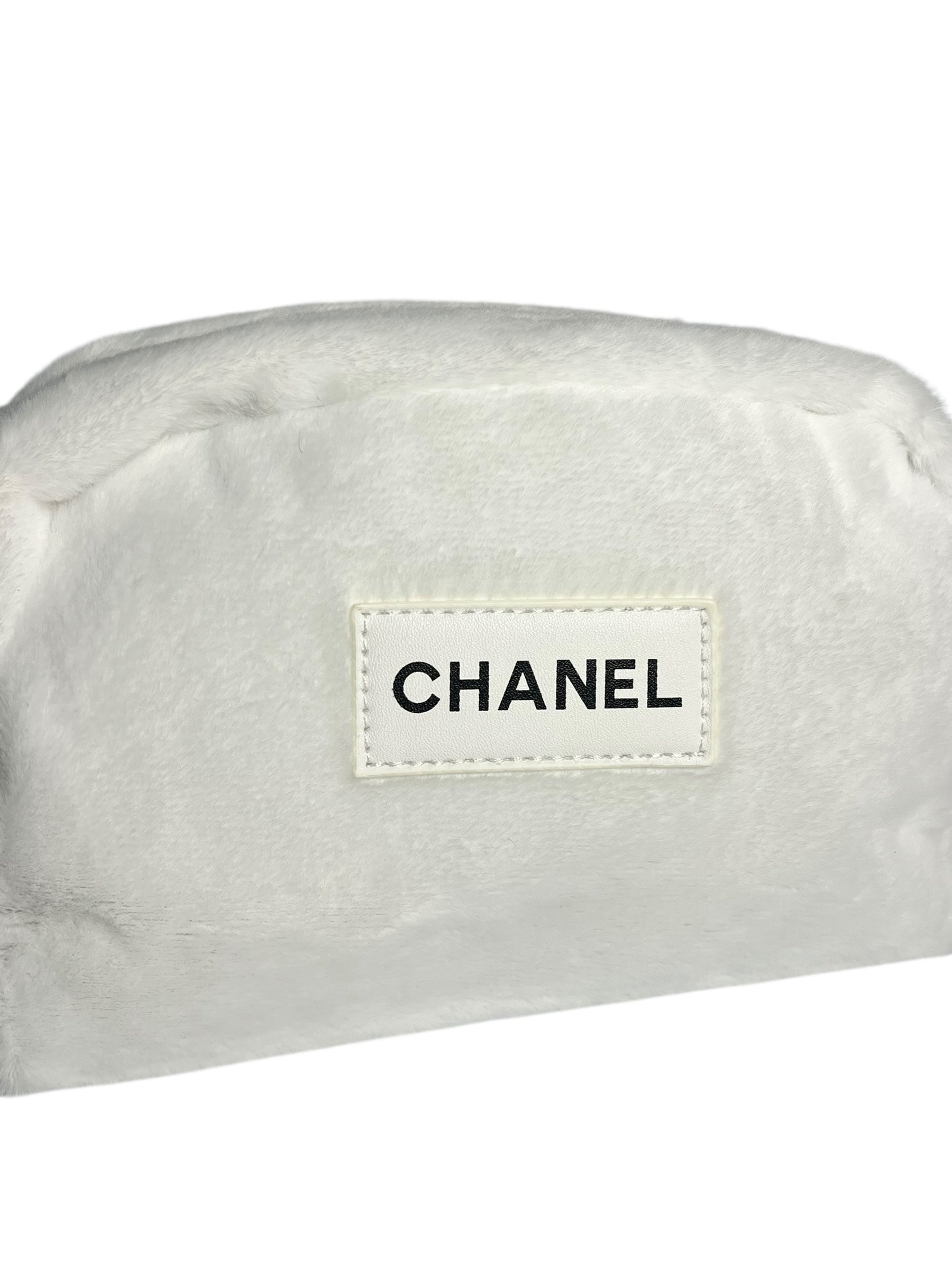 Chanel Beauty Soft White Cosmetic Pouch