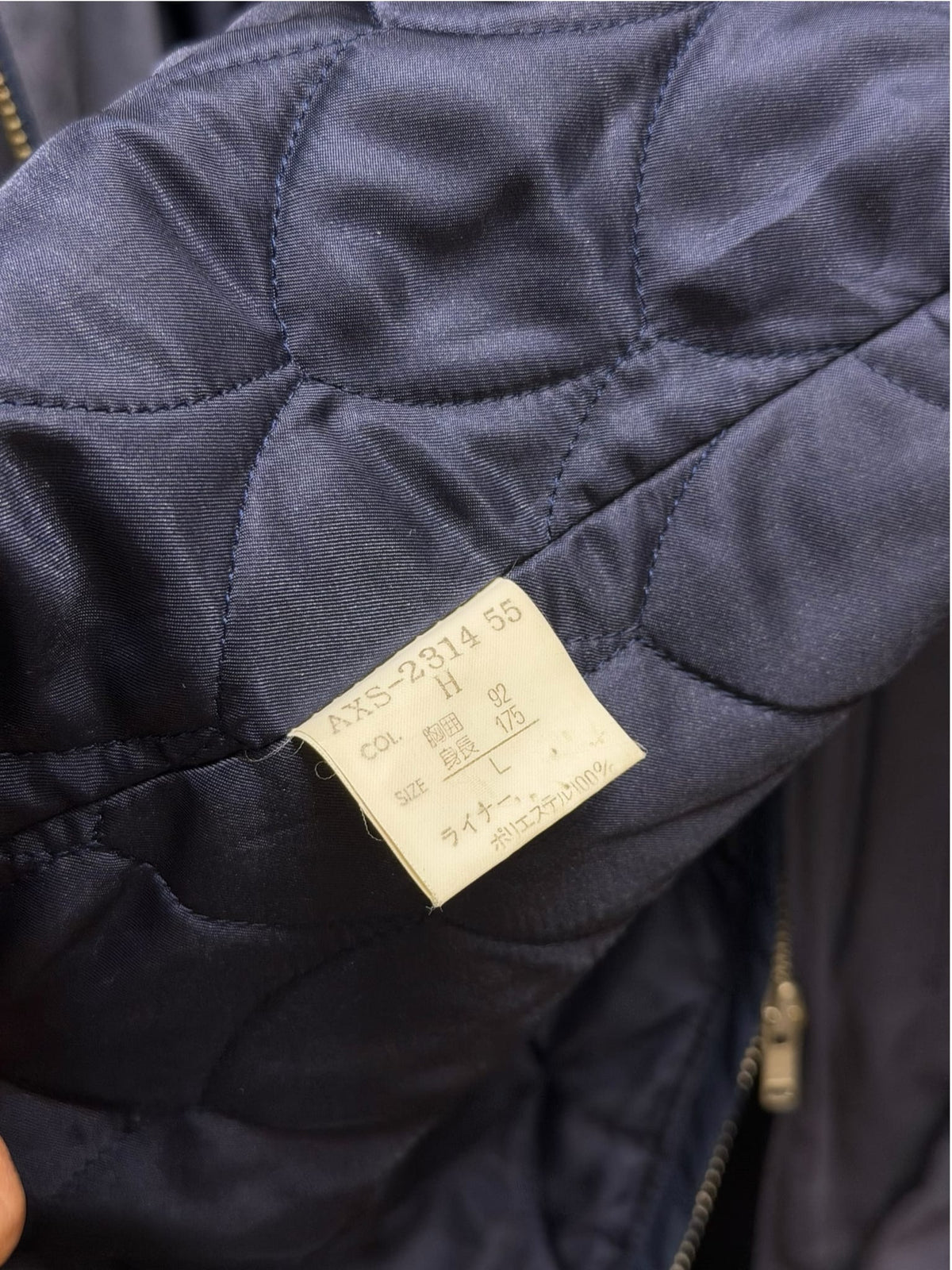 Vintage Christian Dior Blue Monsieur Zip-Up Jacket