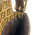 Fendi FF PVC Coated Sequin Buckle Baguette