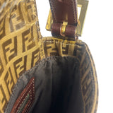 Fendi FF PVC Coated Sequin Buckle Baguette