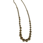 Christian Dior Vintage Gold Plated Beaded Necklace