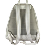 Gucci White Leather GG Green/Red Stripe Backpack