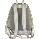 Gucci White Leather GG Green/Red Stripe Backpack