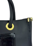 Fendi Black Rubber Mini Shoppers Tote