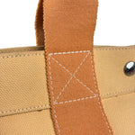 Hermes Bicolor Woven Cotton Bora Bora Canvas Tote Bag PM