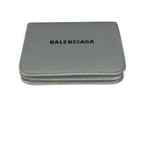 Balenciaga Grey Leather Compact Cardholder