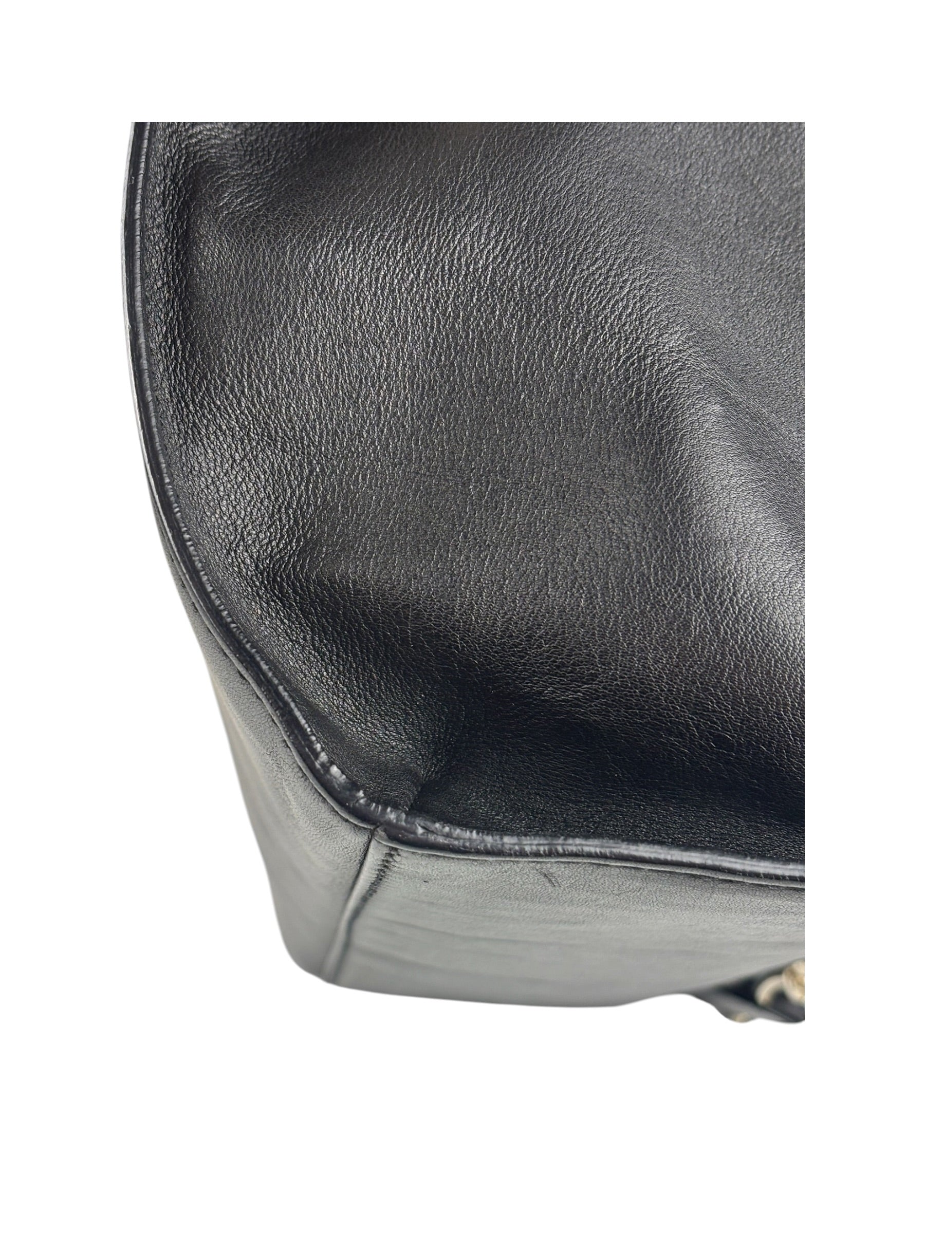 Gucci Black Leather Large Emily Shoulder Bag