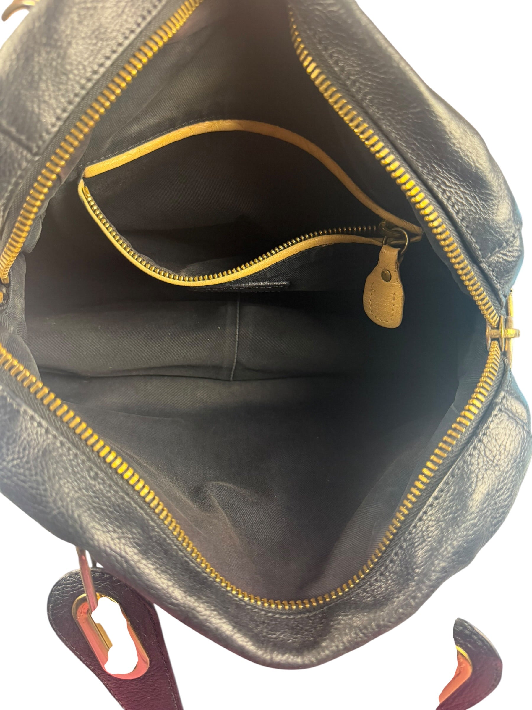 Chloe Black Leather Paraty Shoulder Bag