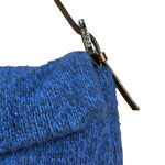 Fendi Vintage Blue Cashmere Baguette