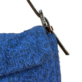 Fendi Vintage Blue Cashmere Baguette