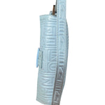 Fendi Blue Embossed Leather FF Baguette