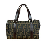 Fendi Vintage FF Zucca Print Mini Boston Handbag