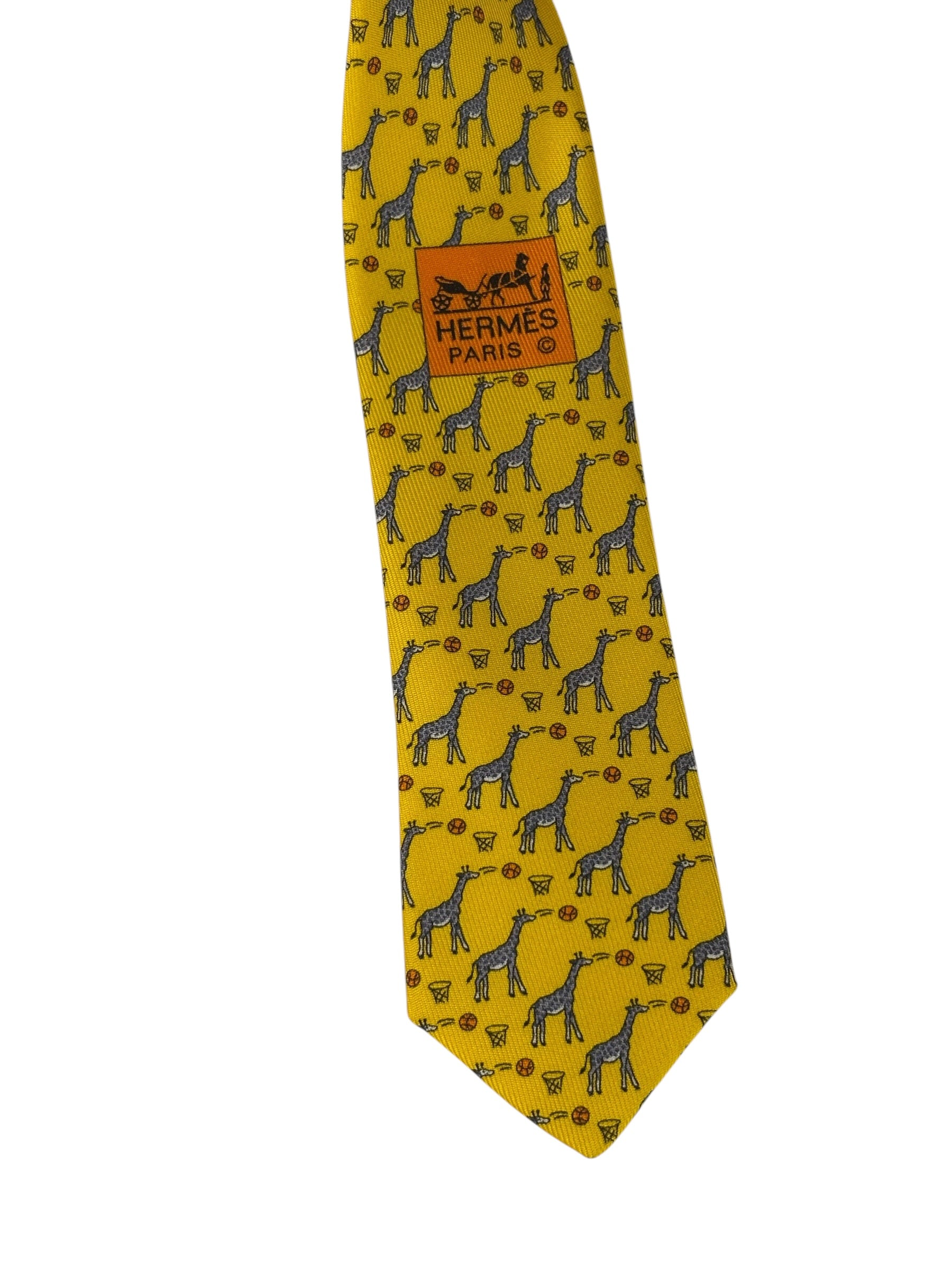 Hermes Cravate Twill Sophie Parker Silk Tie