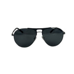 Versace Pilot 2164 Black-Silver Tone Sunglasses