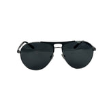 Versace Pilot 2164 Black-Silver Tone Sunglasses