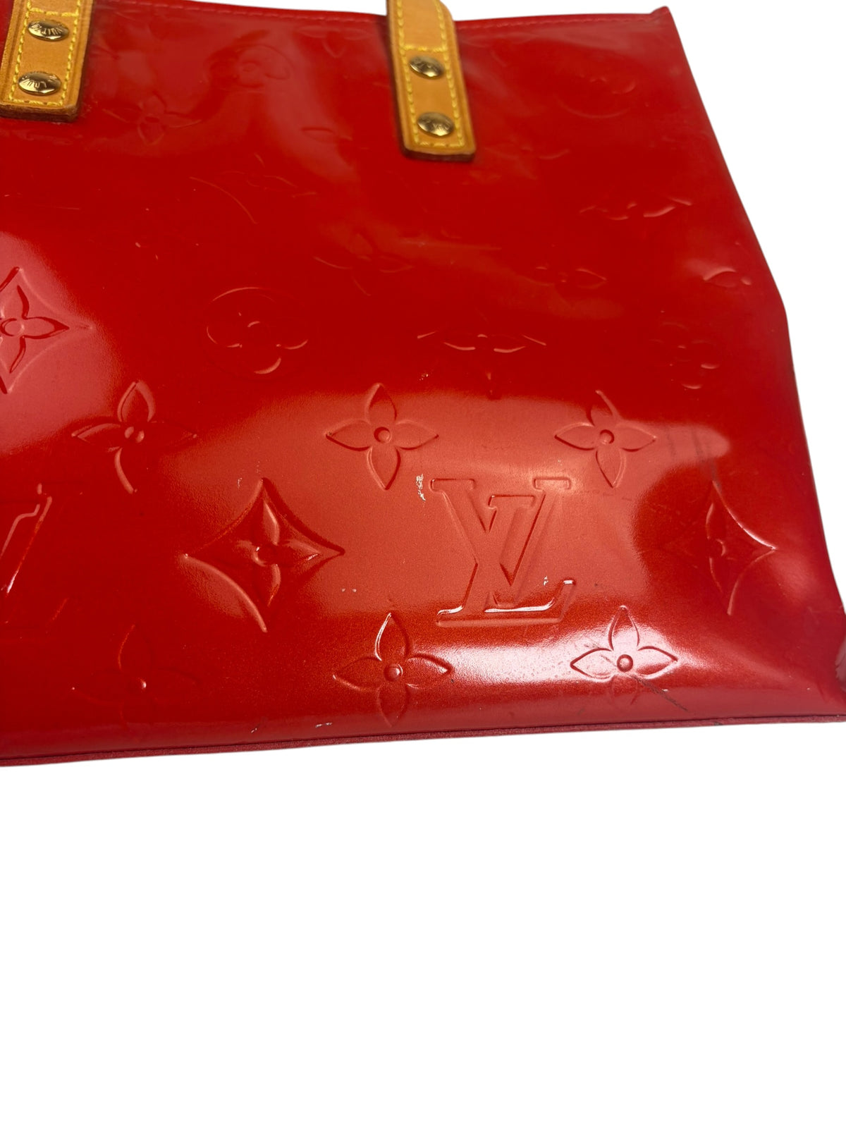 Louis Vuitton Red Vernis Reade Tote PM