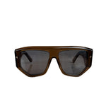 Bally 60mm Blue Lenses Geometric Sunglasses