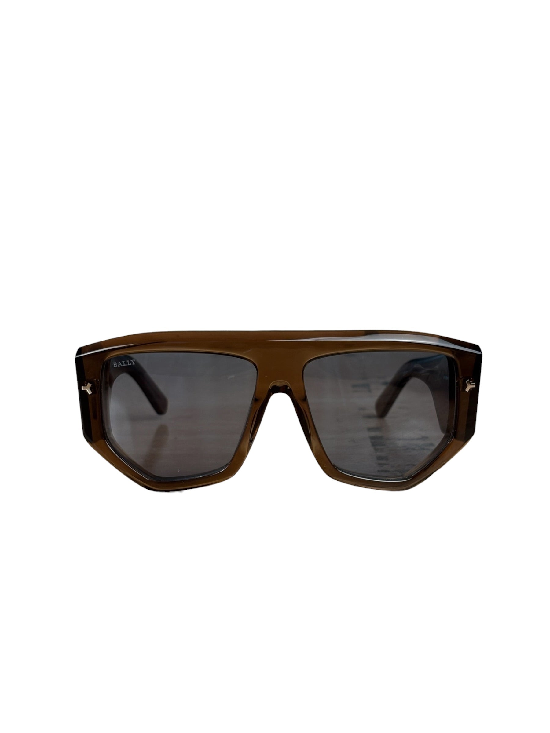 Bally 60mm Blue Lenses Geometric Sunglasses