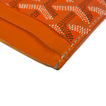 Goyard Orange Leather Saint Sulpice Cardholder