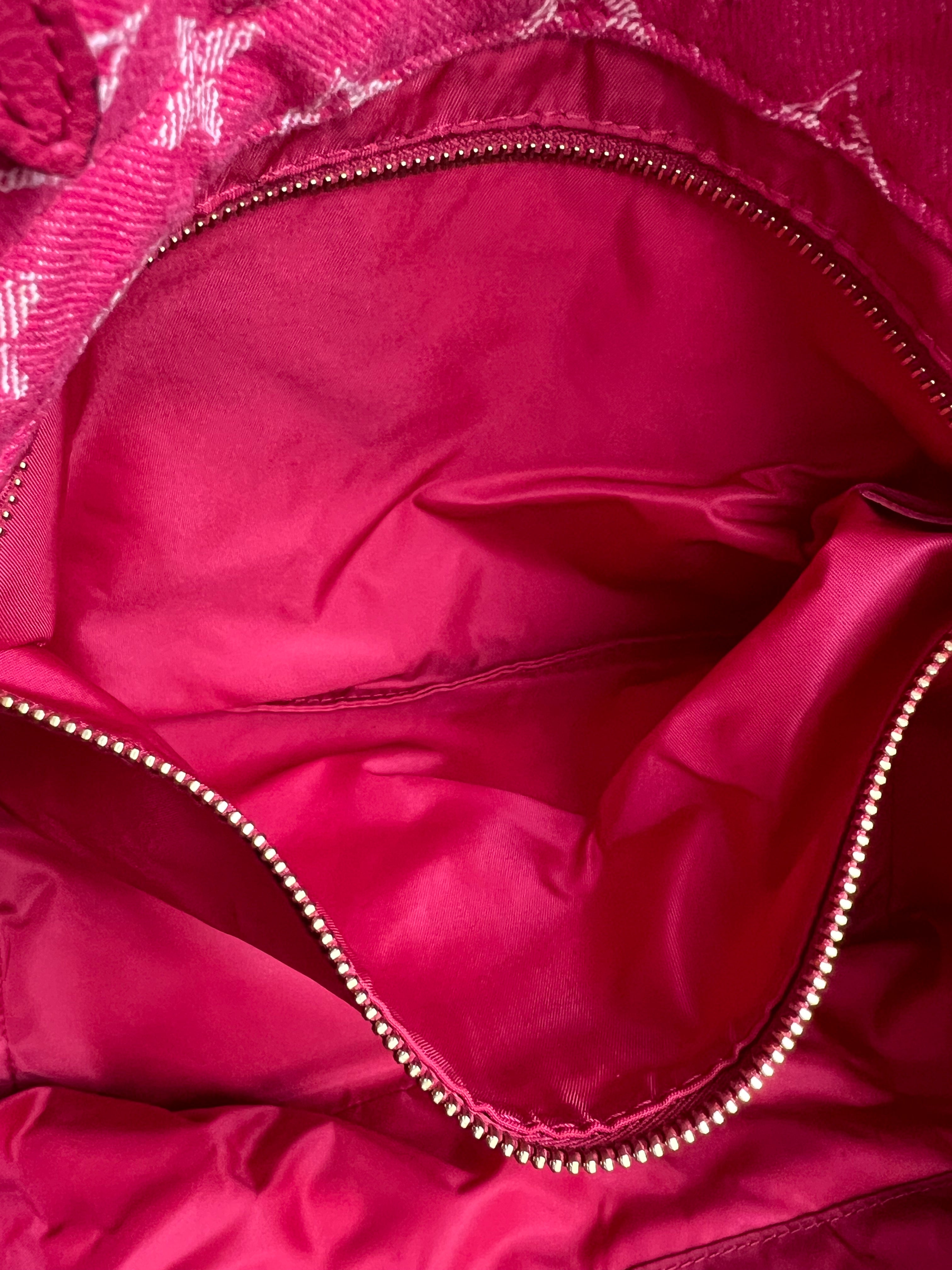 Louis Vuitton Monogram Denim Noefull MM Tote Pink
