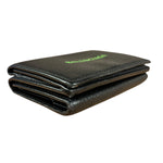 Balenciaga Black Neon Logo Compact Wallet