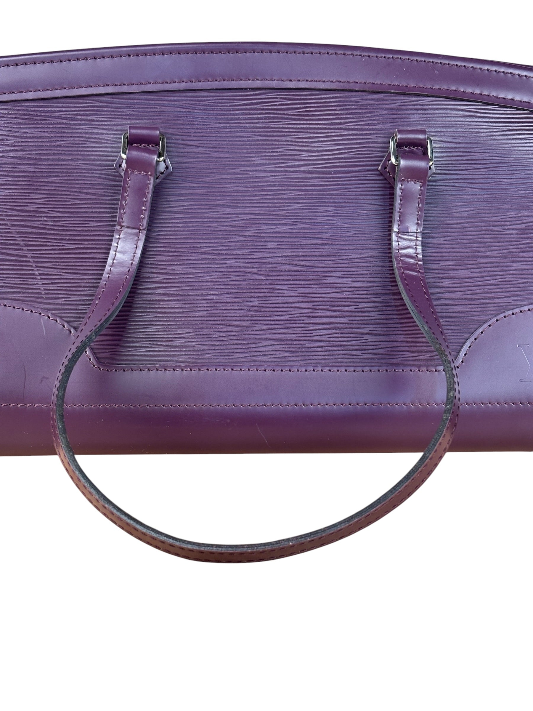 Louis Vuitton Purple Madeleine Epi Leather HandBag