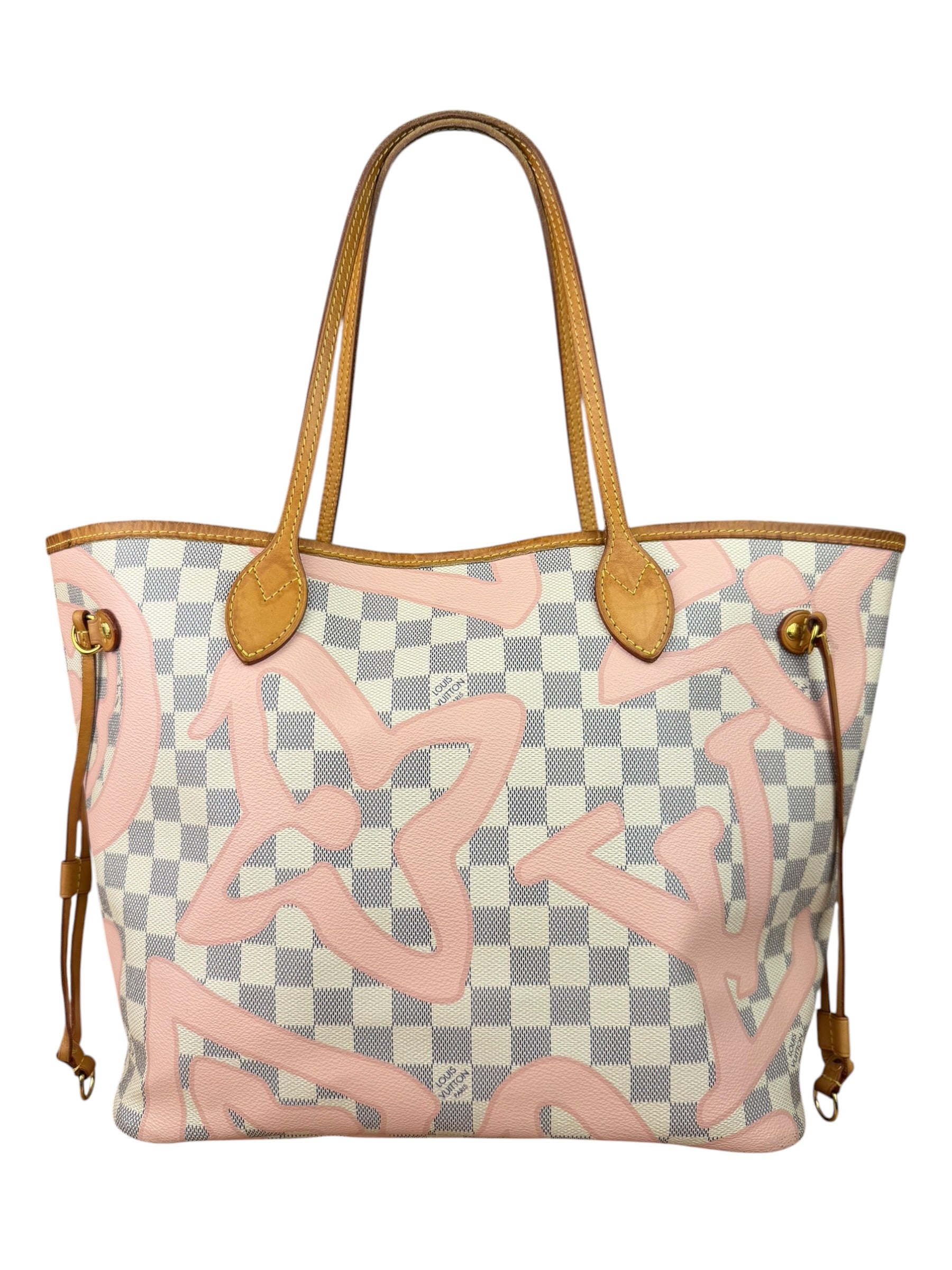 Louis Vuitton Limited Edition Pink Damier Azur Tahitienne Neverfull GM