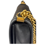 Chanel Black Caviar Leather Boy Bag