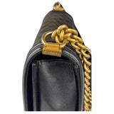 Chanel Black Caviar Leather Boy Bag