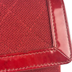 Chanel Dark Red East West Chocolate Bar Patent Trim Handbag 2002-03