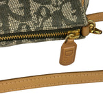 Christian Dior Vintage Green Trotter Saddle Pochette
