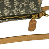Christian Dior Vintage Green Trotter Saddle Pochette