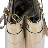 Gucci Dusty Rose Patent Leather Horsebit Two-Way Tote