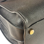 Yves Saint Laurent Black Grained Leather Sac De Jour Two-Way Bag