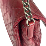 Chanel Red Quilted Calfskin Glazed Medium Duo Flap Bag 2012