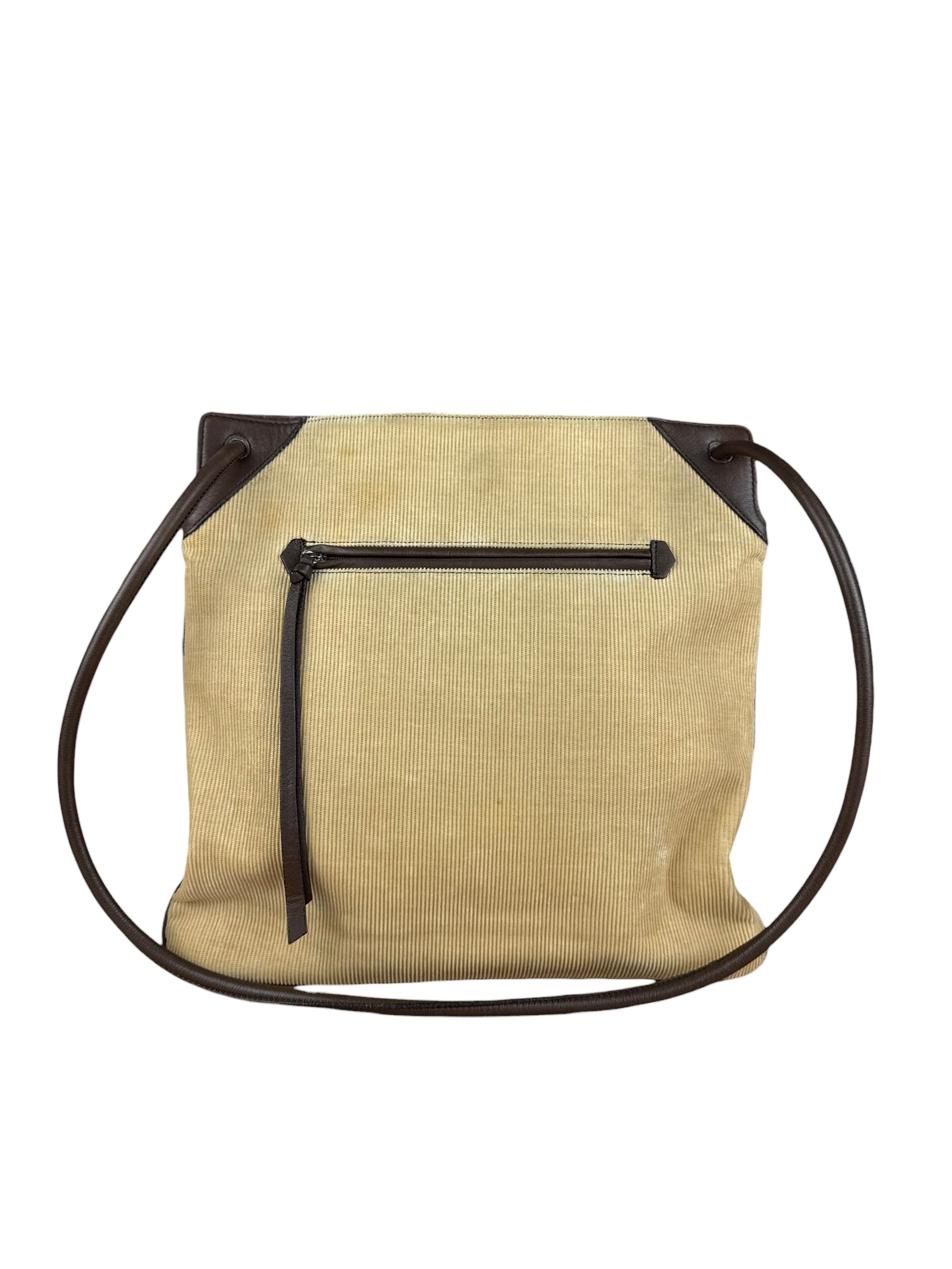 Burberry Blue Label Corduroy Leather Crossbody