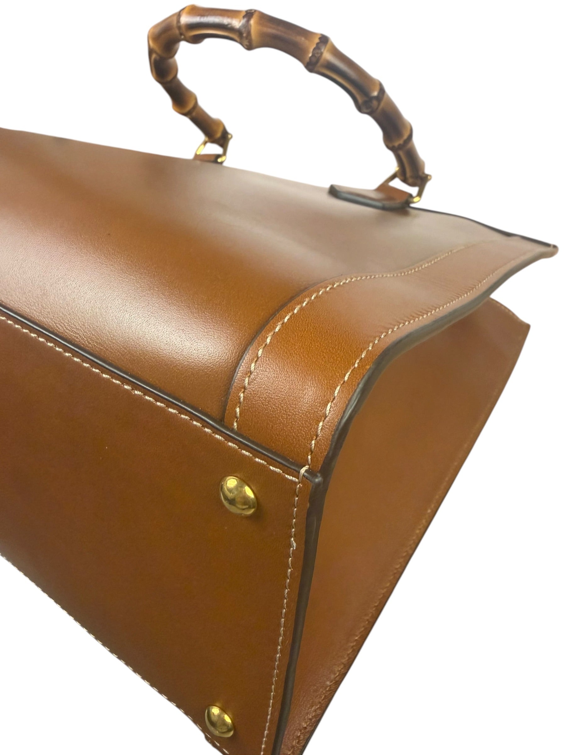 Gucci Peanut Brown Leather Diana Medium Tote